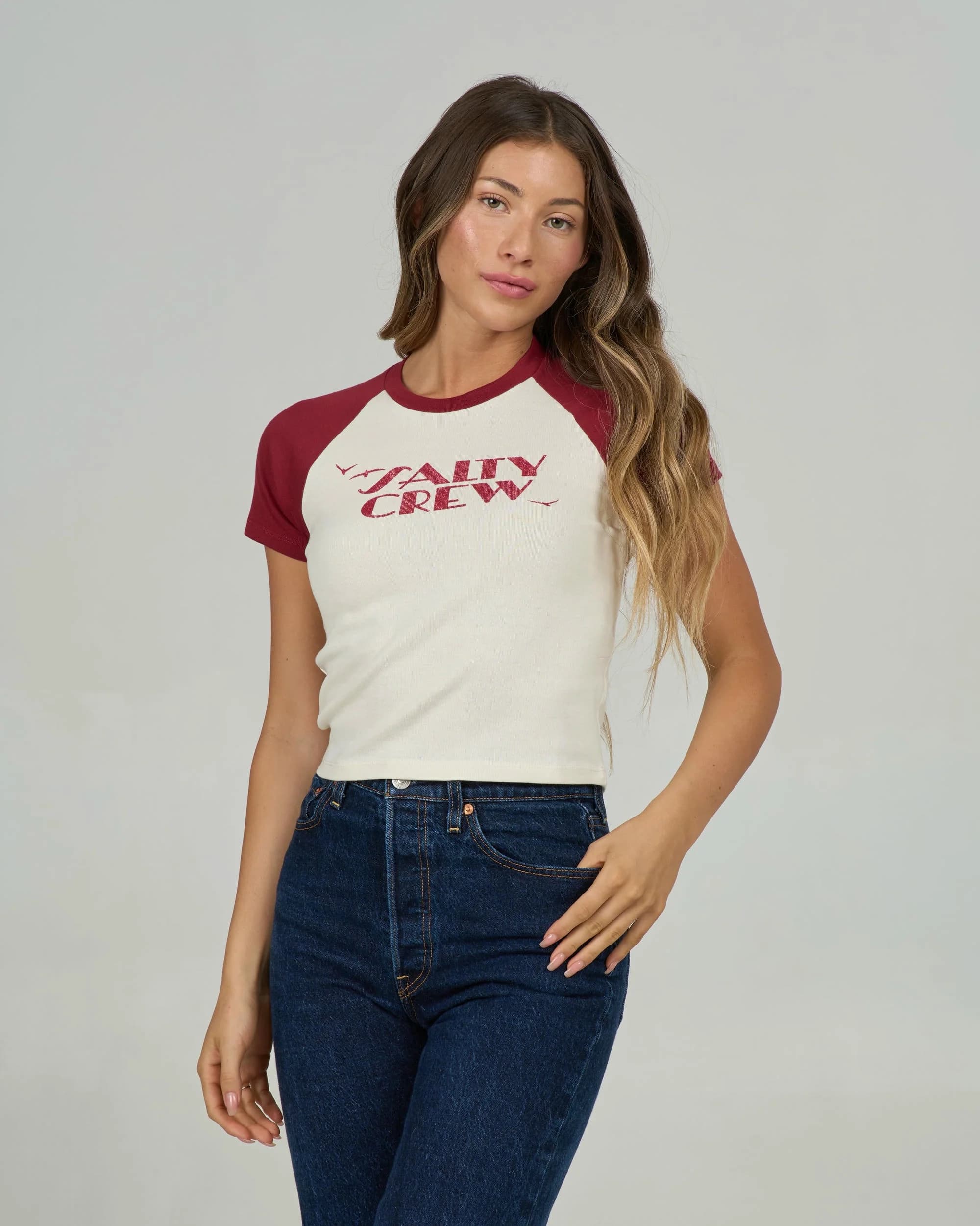 T-Shirt Sailors Delight Raglan | Salty Crew — vue 4
