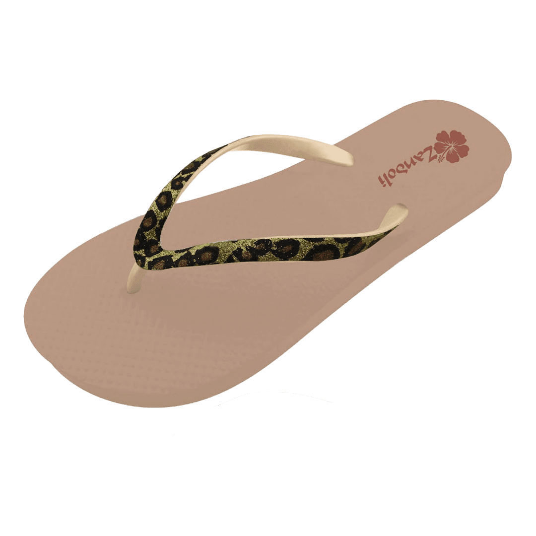 Tongs Pailletes Léopard | Zandoli
